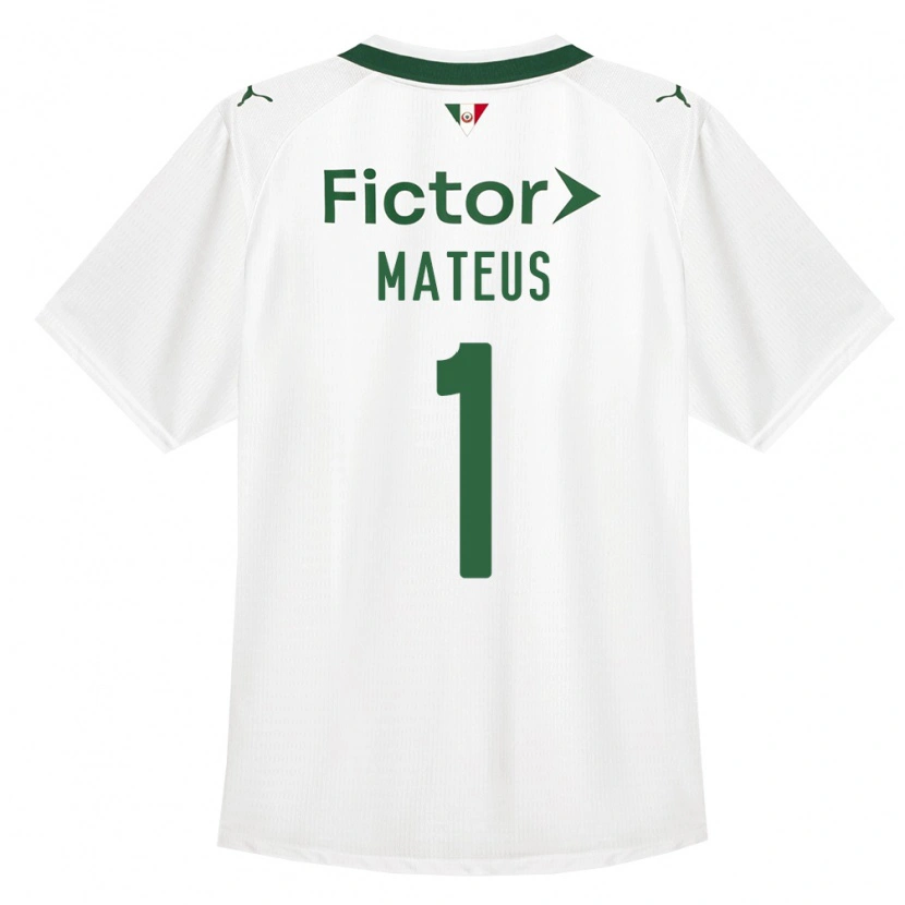 Danxen Homme Maillot Mateus #1 Vert Blanc Tenues Extérieur 2026/27 T-Shirt