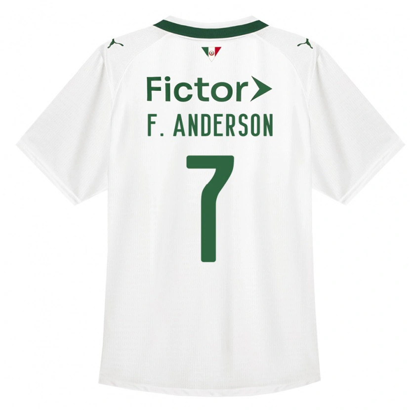 Danxen Homme Maillot Felipe Anderson #7 Vert Blanc Tenues Extérieur 2026/27 T-Shirt