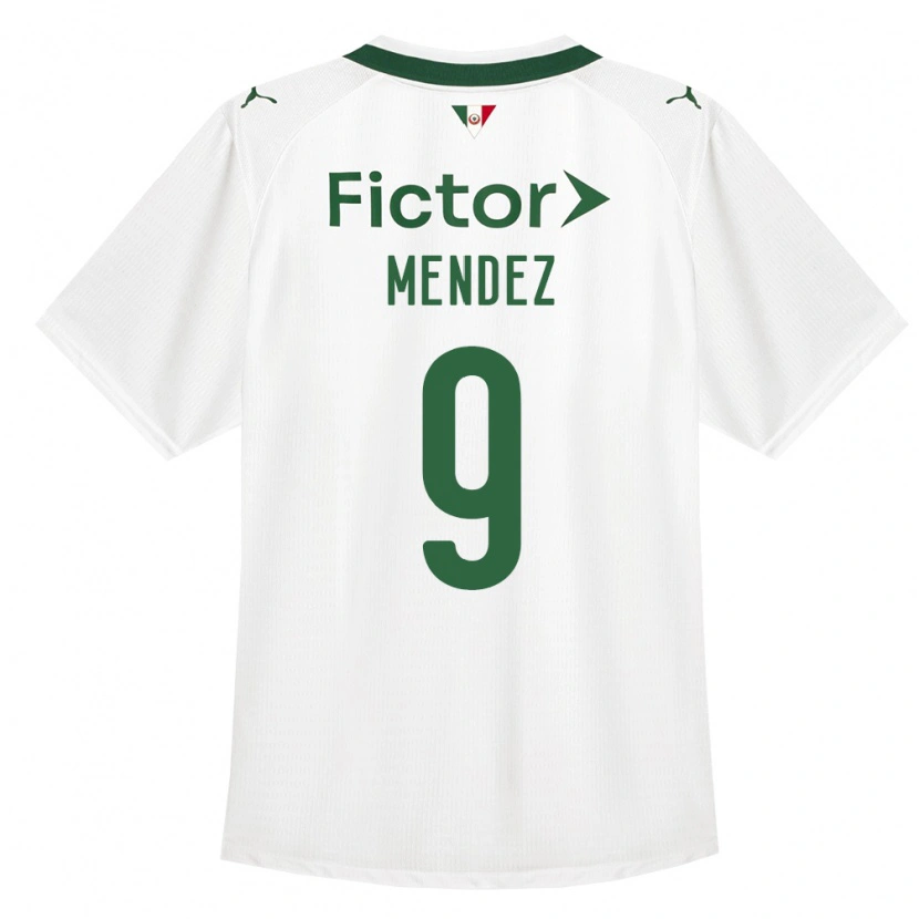Danxen Homme Maillot Cesar Mendez #9 Vert Blanc Tenues Extérieur 2026/27 T-Shirt