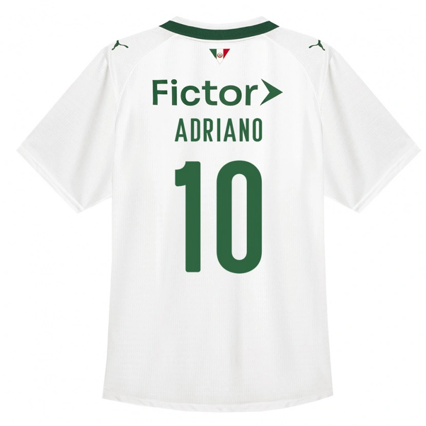 Danxen Homme Maillot Luiz Adriano #10 Vert Blanc Tenues Extérieur 2026/27 T-Shirt
