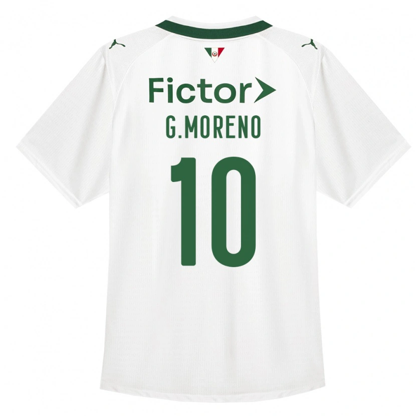 Danxen Homme Maillot Gerardo Moreno #10 Vert Blanc Tenues Extérieur 2026/27 T-Shirt