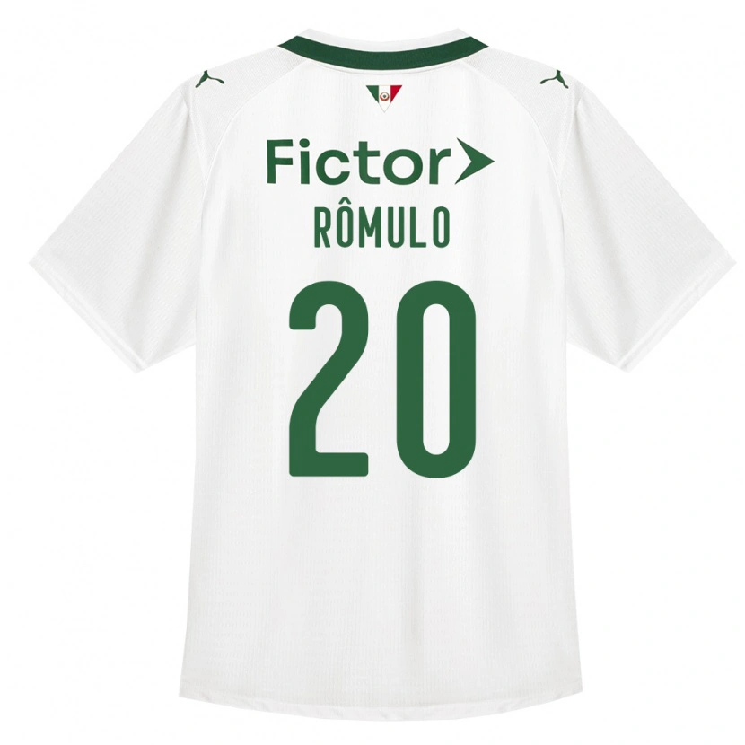 Danxen Homme Maillot Rômulo #20 Vert Blanc Tenues Extérieur 2026/27 T-Shirt