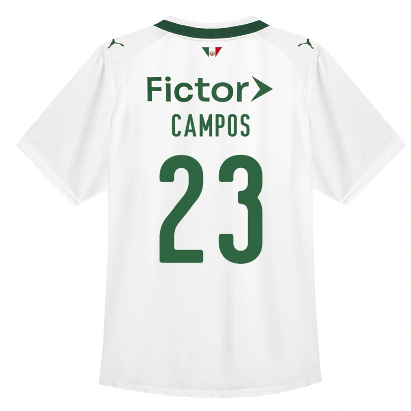 Danxen Homme Maillot Victor Campos #23 Vert Blanc Tenues Extérieur 2026/27 T-Shirt