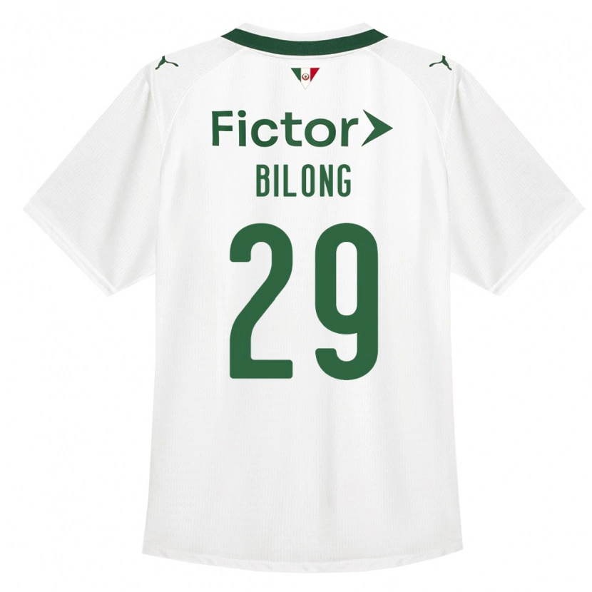 Danxen Homme Maillot Miguel Bilong #29 Vert Blanc Tenues Extérieur 2026/27 T-Shirt