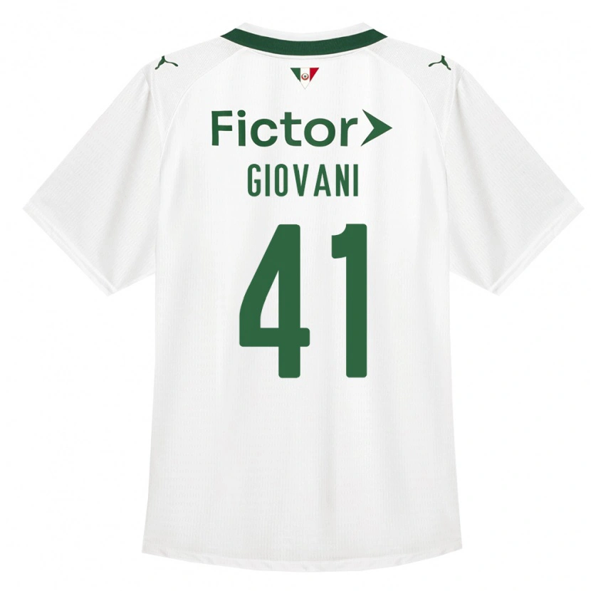 Danxen Homme Maillot Giovani #41 Vert Blanc Tenues Extérieur 2026/27 T-Shirt