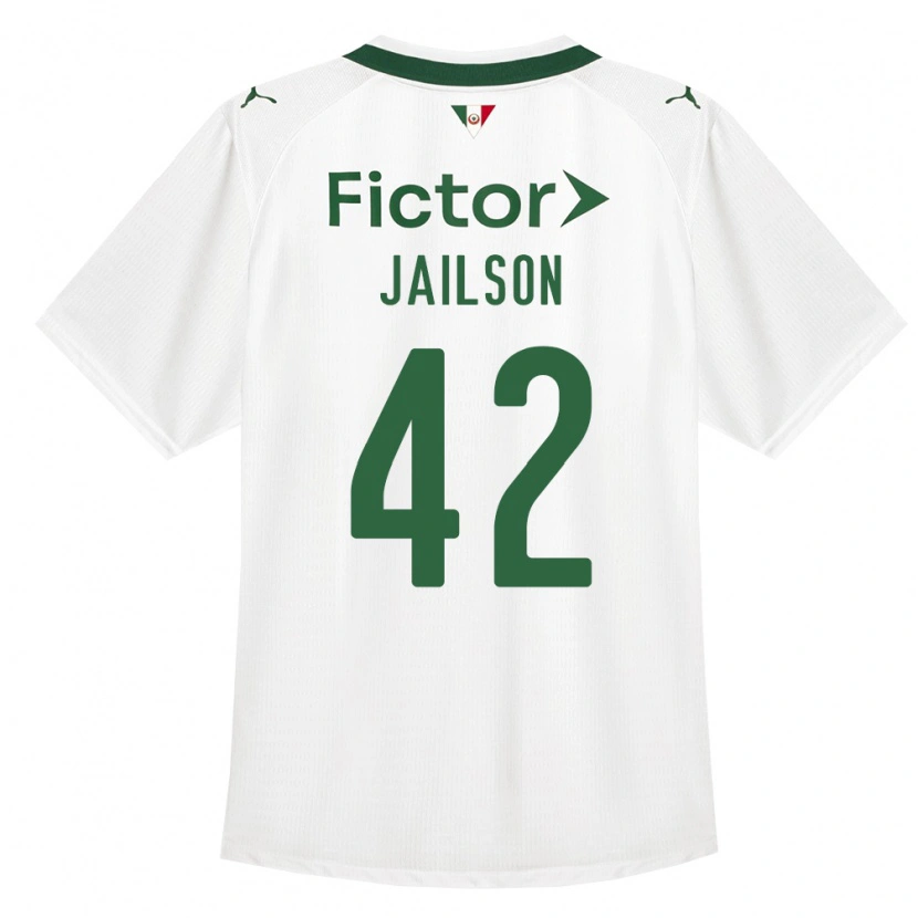 Danxen Homme Maillot Jailson #42 Vert Blanc Tenues Extérieur 2026/27 T-Shirt