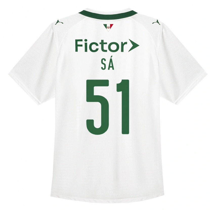 Danxen Homme Maillot Luiz Sá #51 Vert Blanc Tenues Extérieur 2026/27 T-Shirt