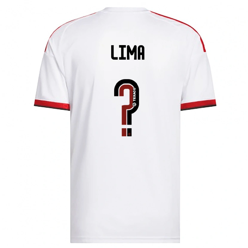Danxen Homme Maillot Yasmin Lima #0 Blanc Rouge Noir Tenues Extérieur 2026/27 T-Shirt
