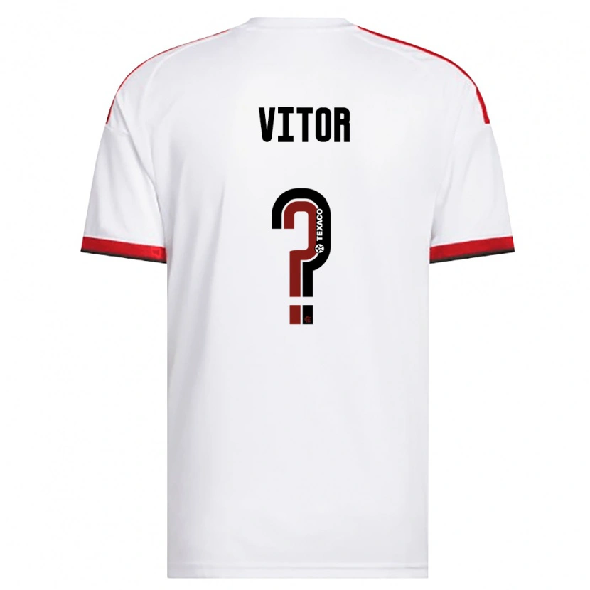 Danxen Homme Maillot João Vitor #0 Blanc Rouge Noir Tenues Extérieur 2026/27 T-Shirt