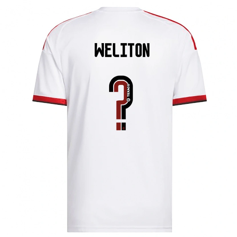 Danxen Homme Maillot Weliton #0 Blanc Rouge Noir Tenues Extérieur 2026/27 T-Shirt