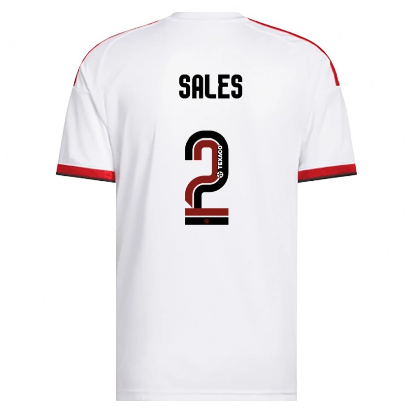 Danxen Homme Maillot Daniel Sales #2 Blanc Rouge Noir Tenues Extérieur 2026/27 T-Shirt