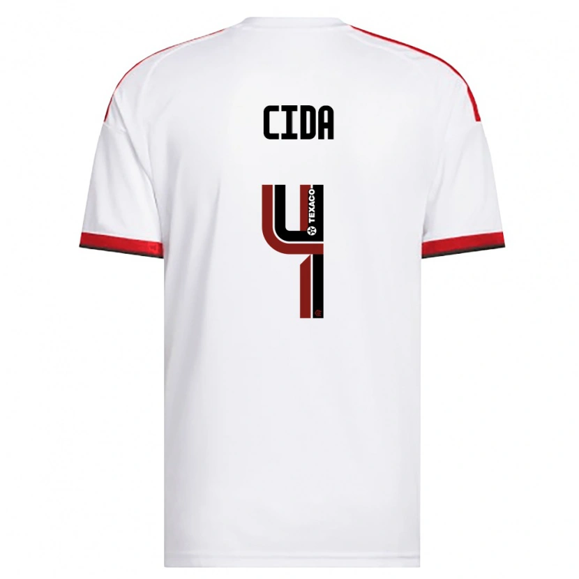 Danxen Homme Maillot Cida #4 Blanc Rouge Noir Tenues Extérieur 2026/27 T-Shirt
