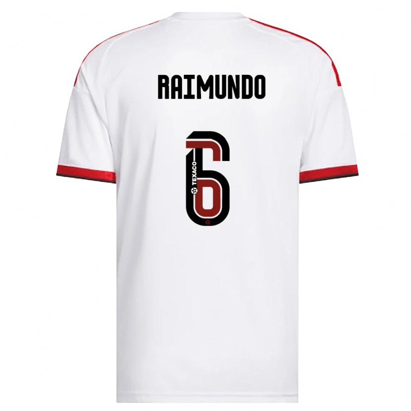 Danxen Homme Maillot Raimundo Ykaro Santos Silva #6 Blanc Rouge Noir Tenues Extérieur 2026/27 T-Shirt
