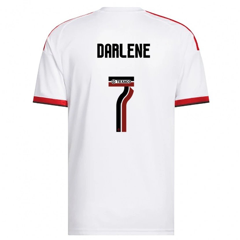 Danxen Homme Maillot Darlene #7 Blanc Rouge Noir Tenues Extérieur 2026/27 T-Shirt