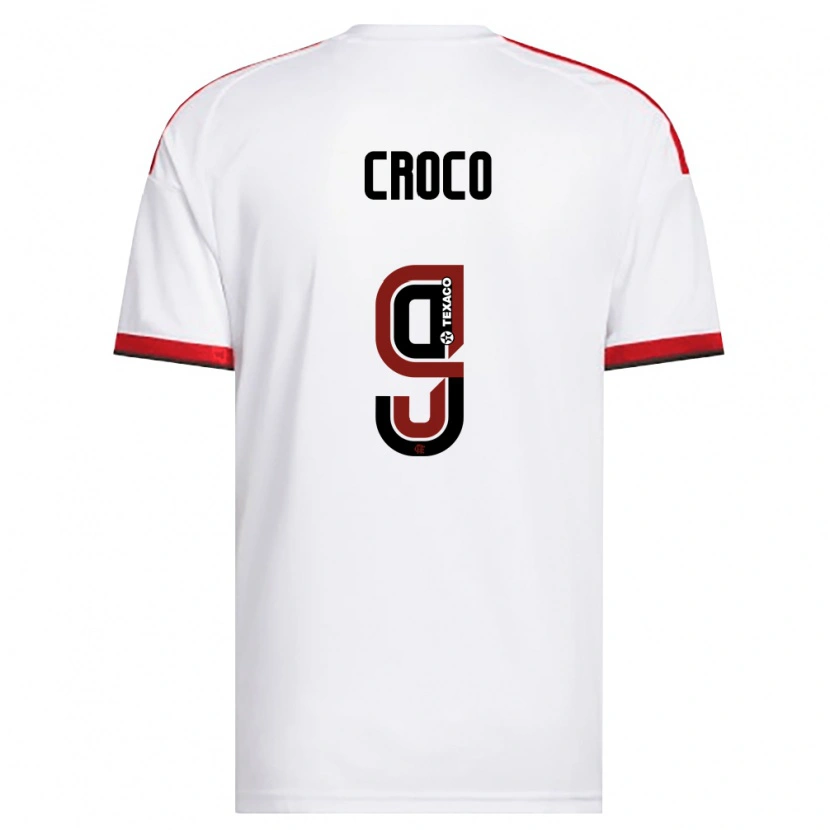 Danxen Homme Maillot Gabi Croco #9 Blanc Rouge Noir Tenues Extérieur 2026/27 T-Shirt