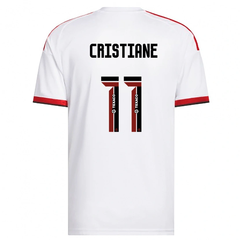 Danxen Homme Maillot Cristiane #11 Blanc Rouge Noir Tenues Extérieur 2026/27 T-Shirt
