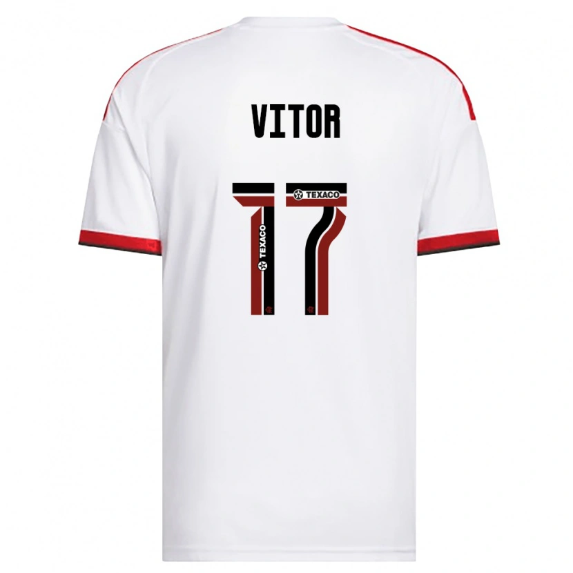 Danxen Homme Maillot João Vitor #17 Blanc Rouge Noir Tenues Extérieur 2026/27 T-Shirt