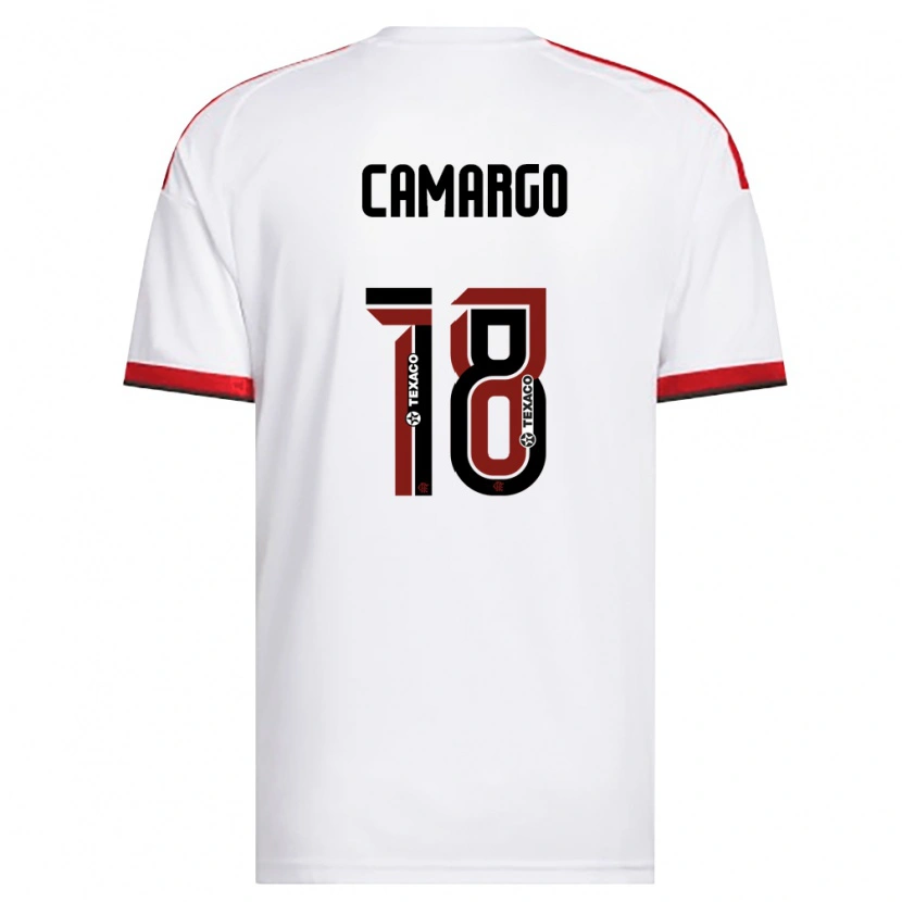 Danxen Homme Maillot João Camargo #18 Blanc Rouge Noir Tenues Extérieur 2026/27 T-Shirt