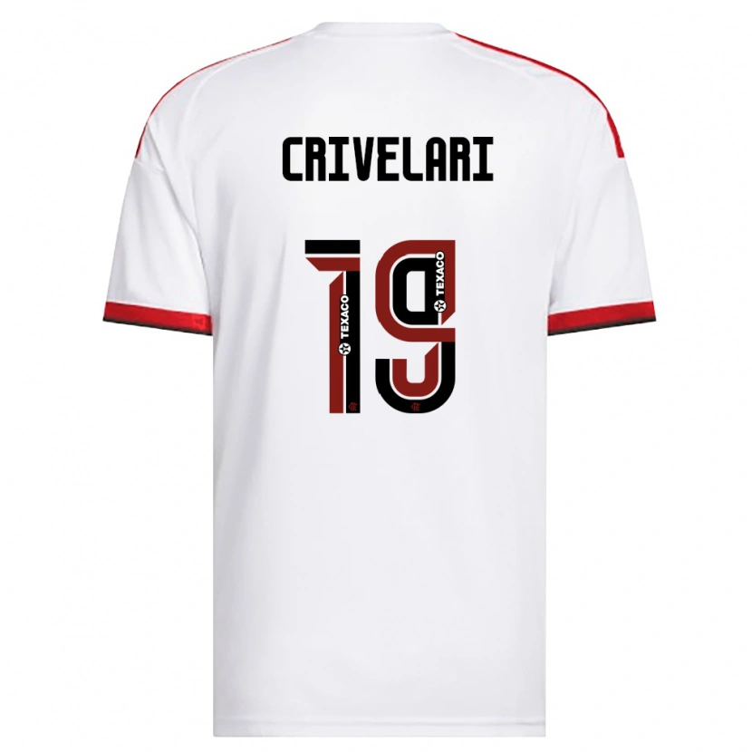 Danxen Homme Maillot Crivelari #19 Blanc Rouge Noir Tenues Extérieur 2026/27 T-Shirt