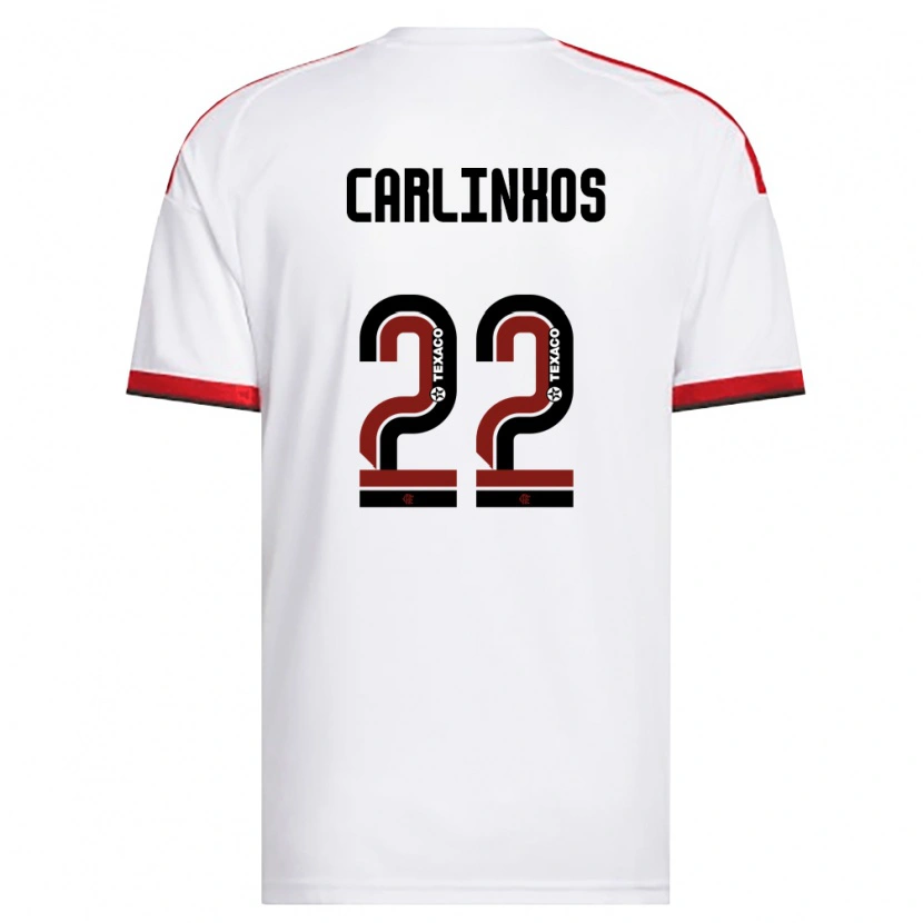 Danxen Homme Maillot Carlinhos #22 Blanc Rouge Noir Tenues Extérieur 2026/27 T-Shirt