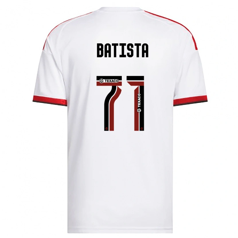 Danxen Homme Maillot Pedro Batista #71 Blanc Rouge Noir Tenues Extérieur 2026/27 T-Shirt