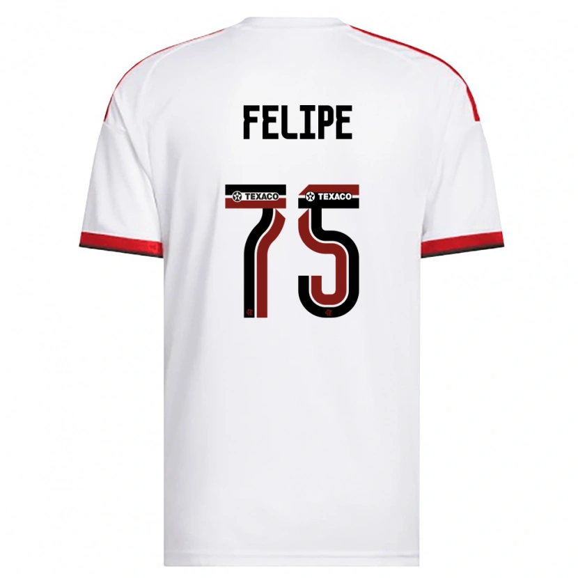 Danxen Homme Maillot Luiz Felipe #75 Blanc Rouge Noir Tenues Extérieur 2026/27 T-Shirt