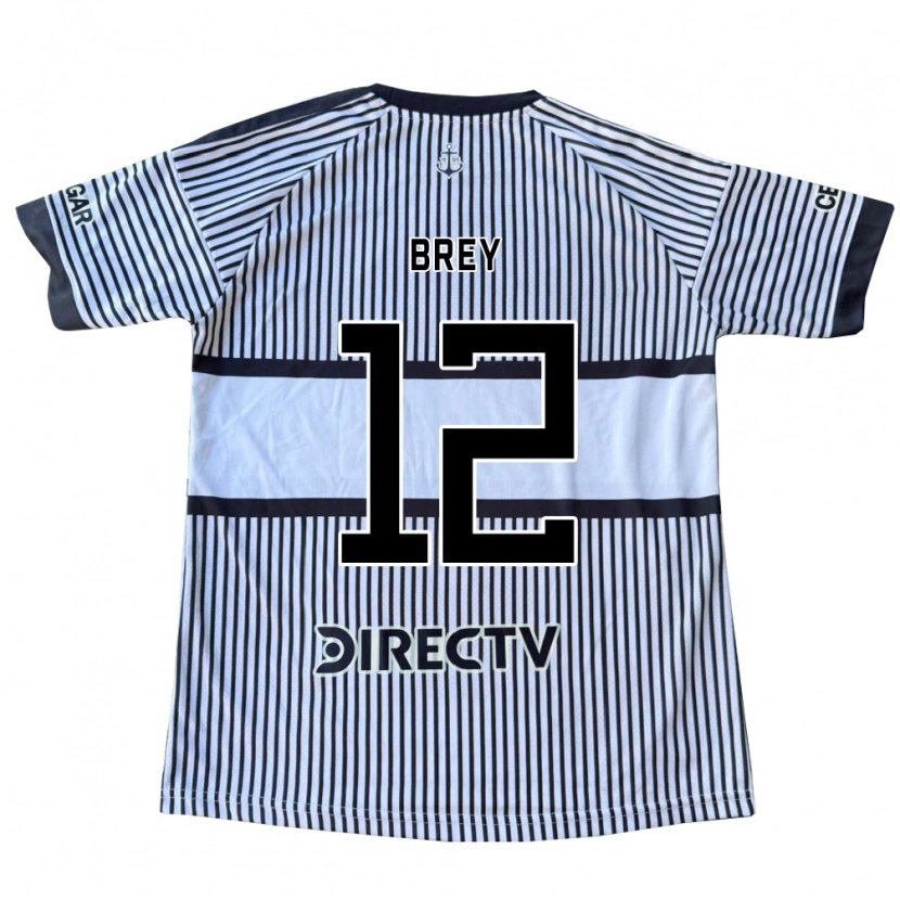 Danxen Homme Maillot Leandro Brey #12 Blanc Noir Jaune Tenues Extérieur 2026/27 T-Shirt