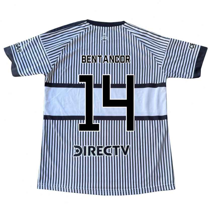 Danxen Homme Maillot Thomás Bentancor #14 Blanc Noir Jaune Tenues Extérieur 2026/27 T-Shirt
