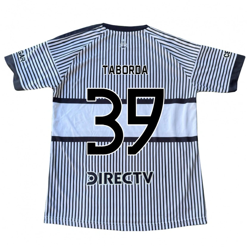Danxen Homme Maillot Vicente Taborda #39 Blanc Noir Jaune Tenues Extérieur 2026/27 T-Shirt