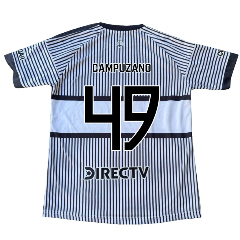 Danxen Homme Maillot Jorman Campuzano #49 Blanc Noir Jaune Tenues Extérieur 2026/27 T-Shirt