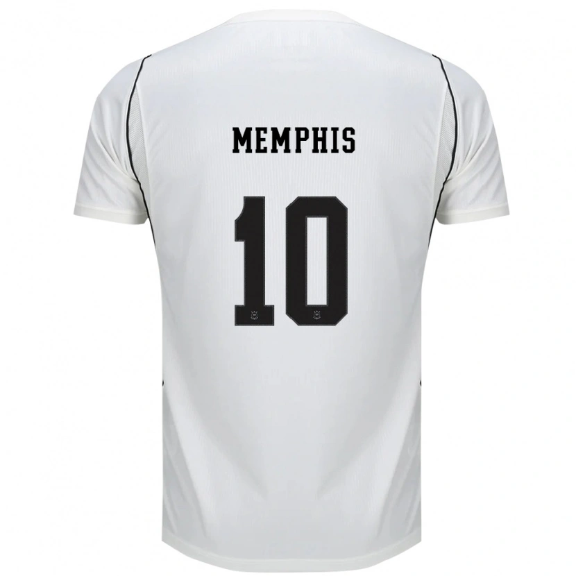 Danxen Homme Maillot Memphis Depay #10 Blanc Noir Rouge Tenues Domicile 2026/27 T-Shirt