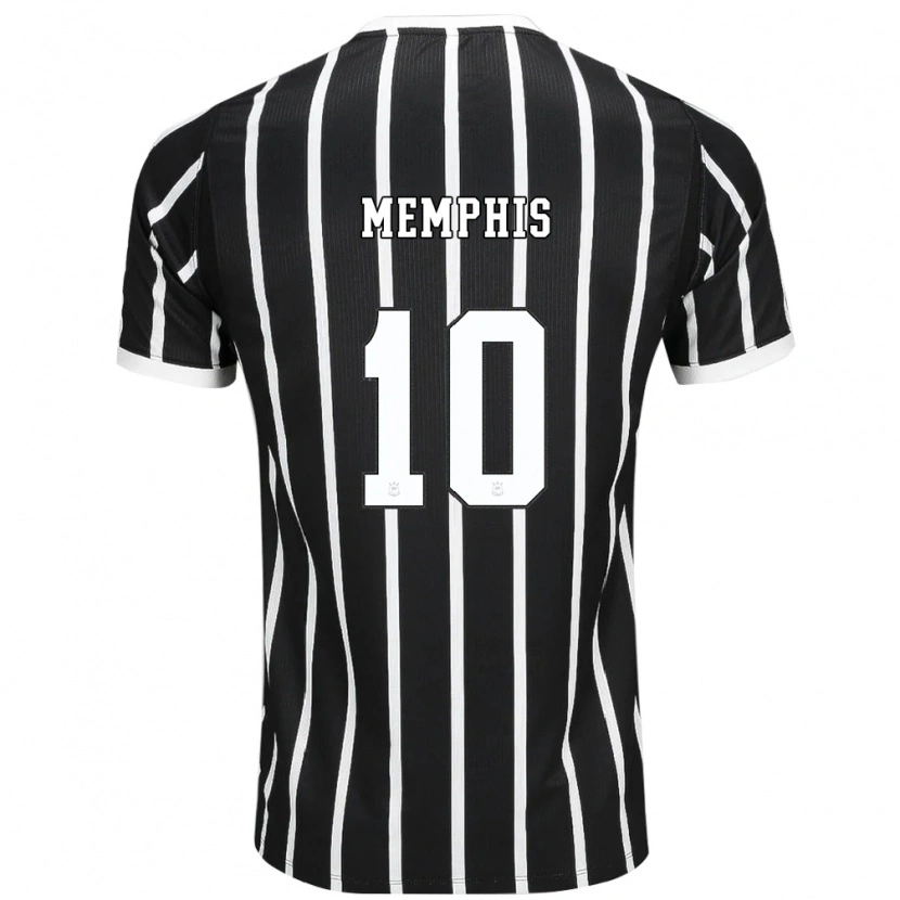 Danxen Homme Maillot Memphis Depay #10 Noir Blanc Rouge Tenues Extérieur 2026/27 T-Shirt