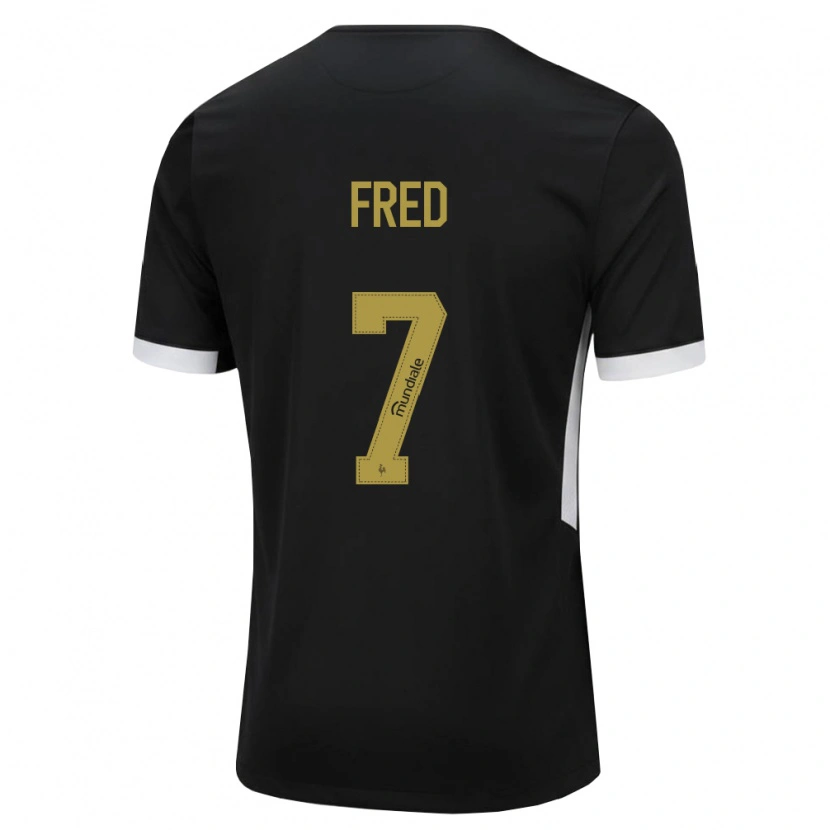 Danxen Homme Maillot Frederico Rodrigues De Paula Santos #7 Noir Blanc Jaune Tenues Domicile 2026/27 T-Shirt