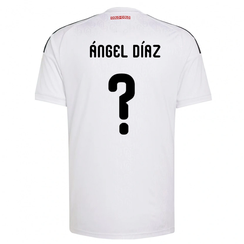 Danxen Femme Maillot Ángel Díaz #0 Blanc Noir Tenues Domicile 2026/27 T-Shirt