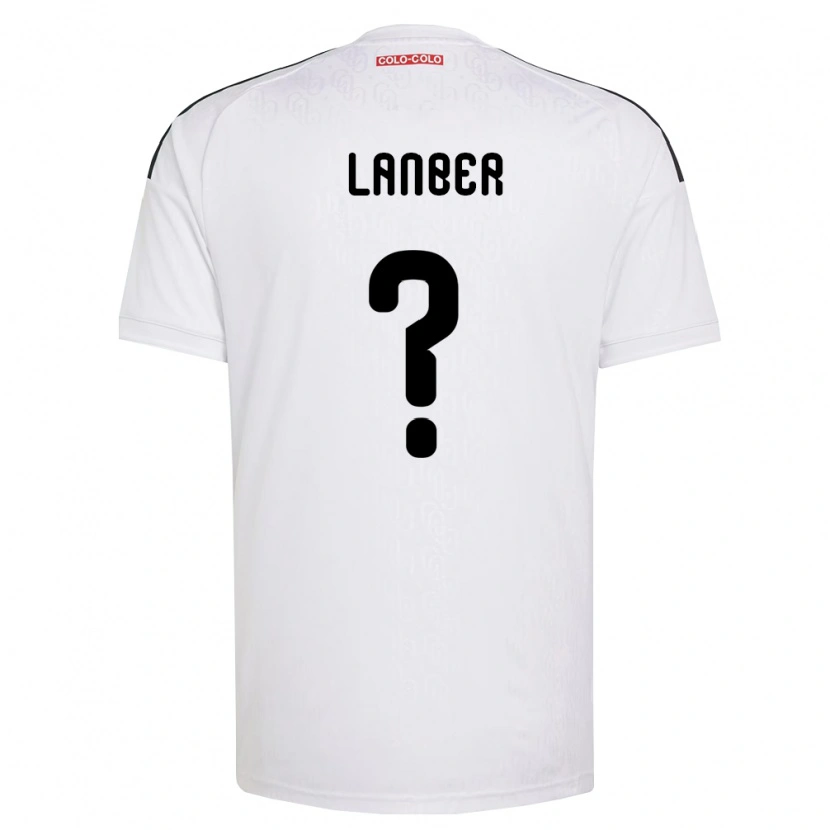 Danxen Femme Maillot Maximiliano Lanber #0 Blanc Noir Tenues Domicile 2026/27 T-Shirt