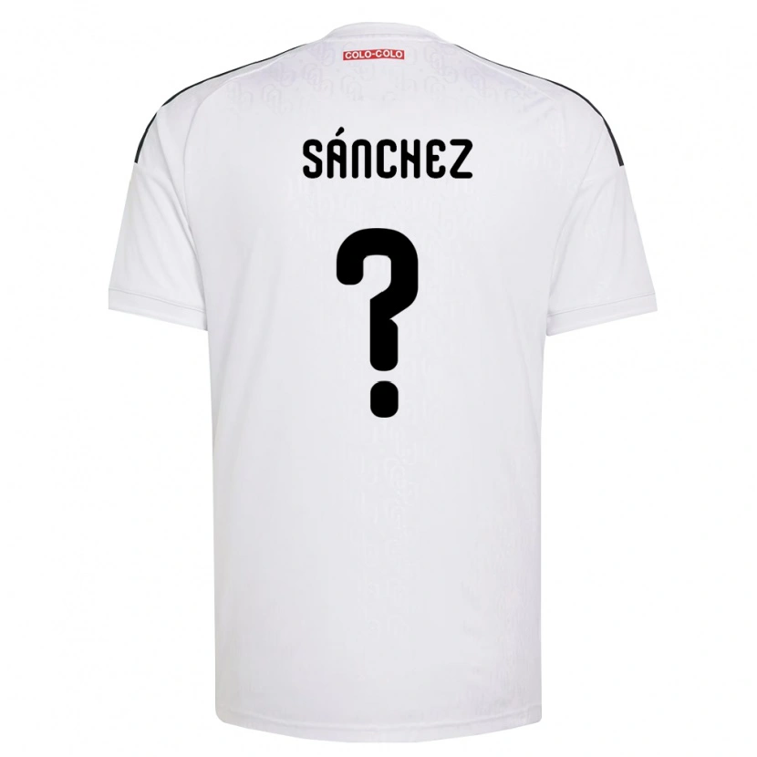 Danxen Femme Maillot Bastian Sánchez #0 Blanc Noir Tenues Domicile 2026/27 T-Shirt