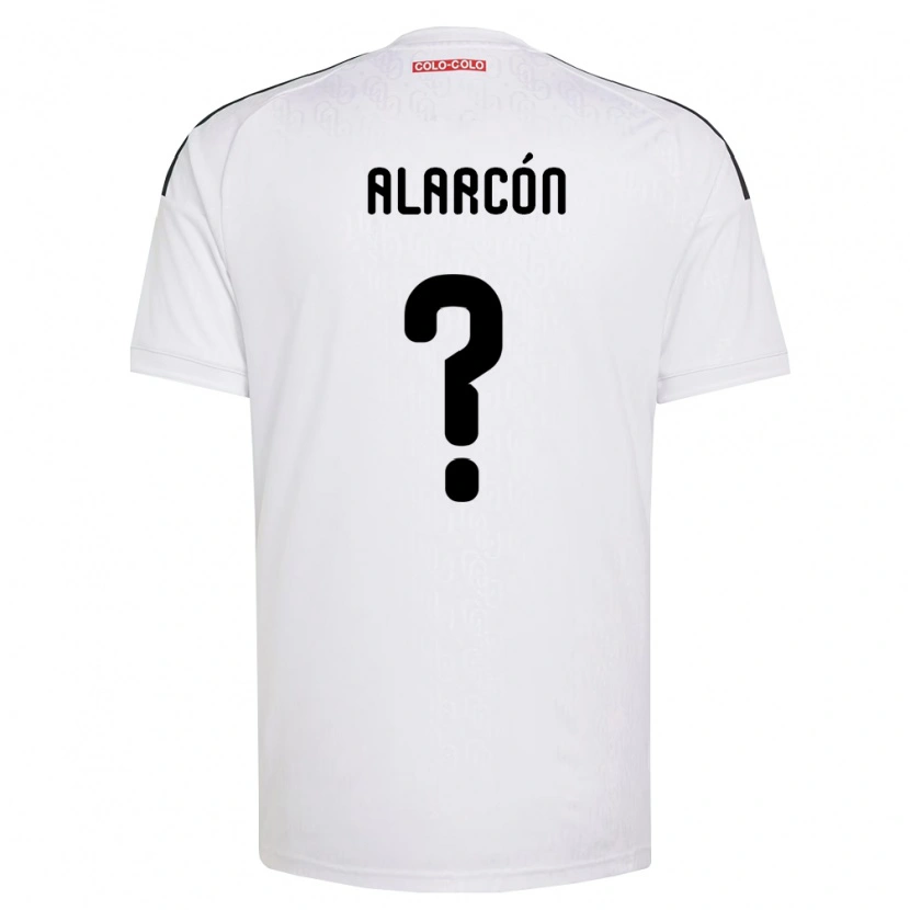 Danxen Femme Maillot Danilo Alarcón #0 Blanc Noir Tenues Domicile 2026/27 T-Shirt