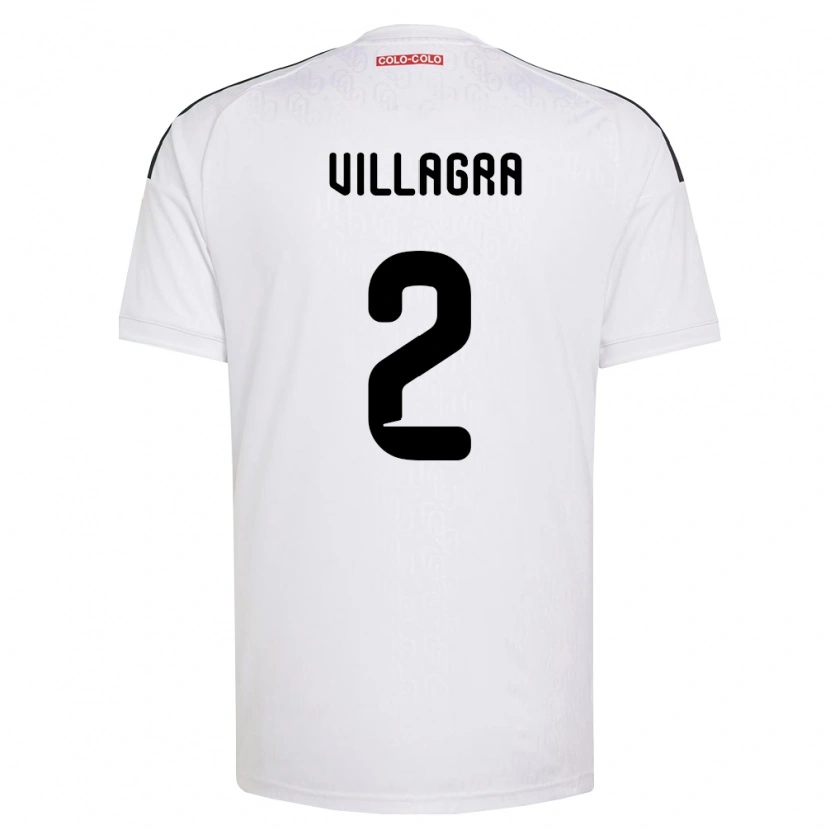 Danxen Femme Maillot Jonathan Villagra #2 Blanc Noir Tenues Domicile 2026/27 T-Shirt