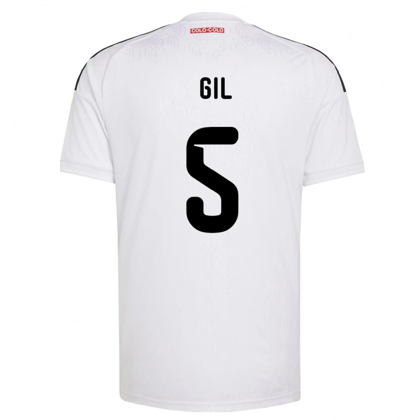 Danxen Femme Maillot Leonardo Gil #5 Blanc Noir Tenues Domicile 2026/27 T-Shirt