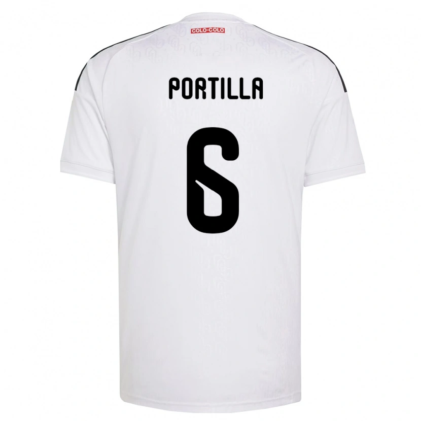 Danxen Femme Maillot Dylan Portilla #6 Blanc Noir Tenues Domicile 2026/27 T-Shirt