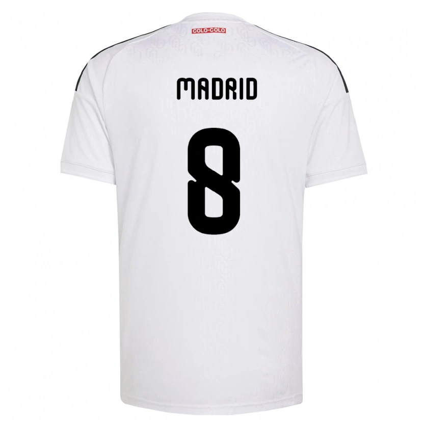 Danxen Femme Maillot Álvaro Madrid #8 Blanc Noir Tenues Domicile 2026/27 T-Shirt