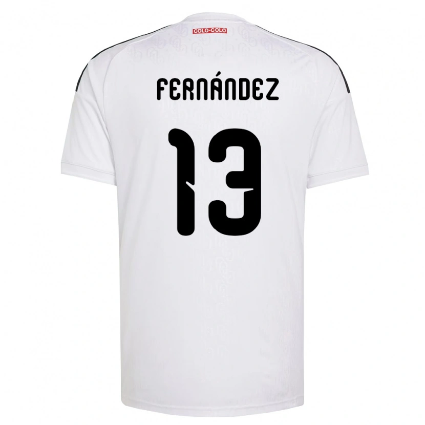 Danxen Femme Maillot Matías Fernández #13 Blanc Noir Tenues Domicile 2026/27 T-Shirt