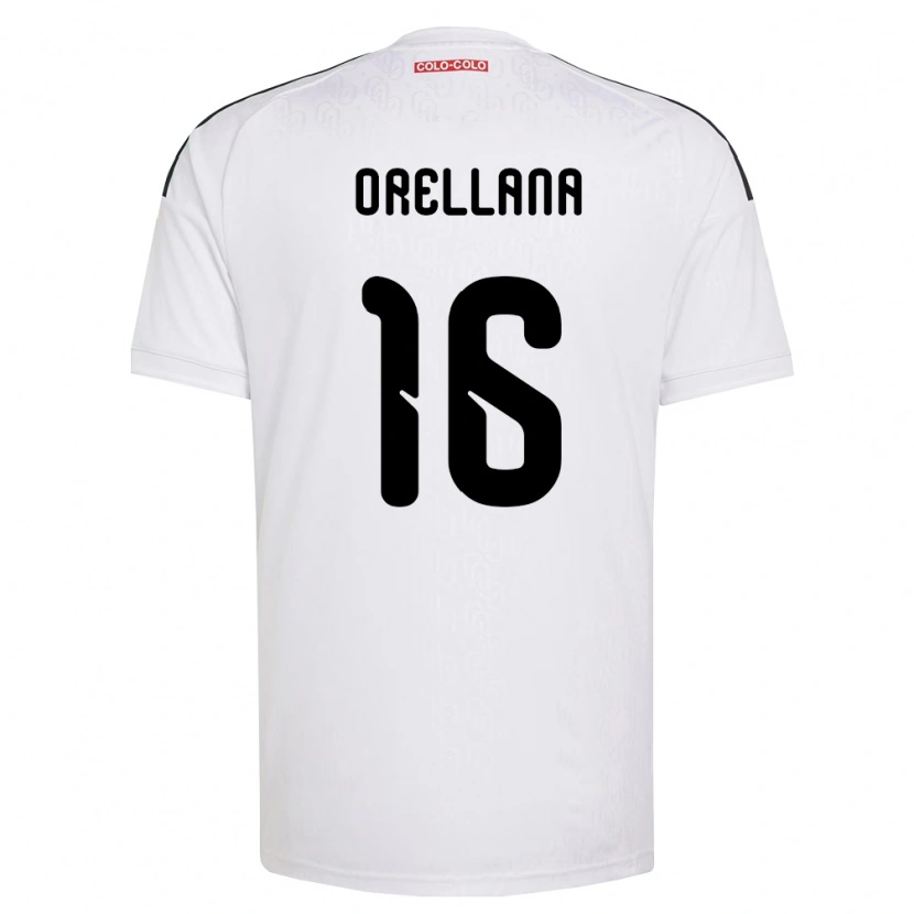 Danxen Femme Maillot Matías Orellana #16 Blanc Noir Tenues Domicile 2026/27 T-Shirt