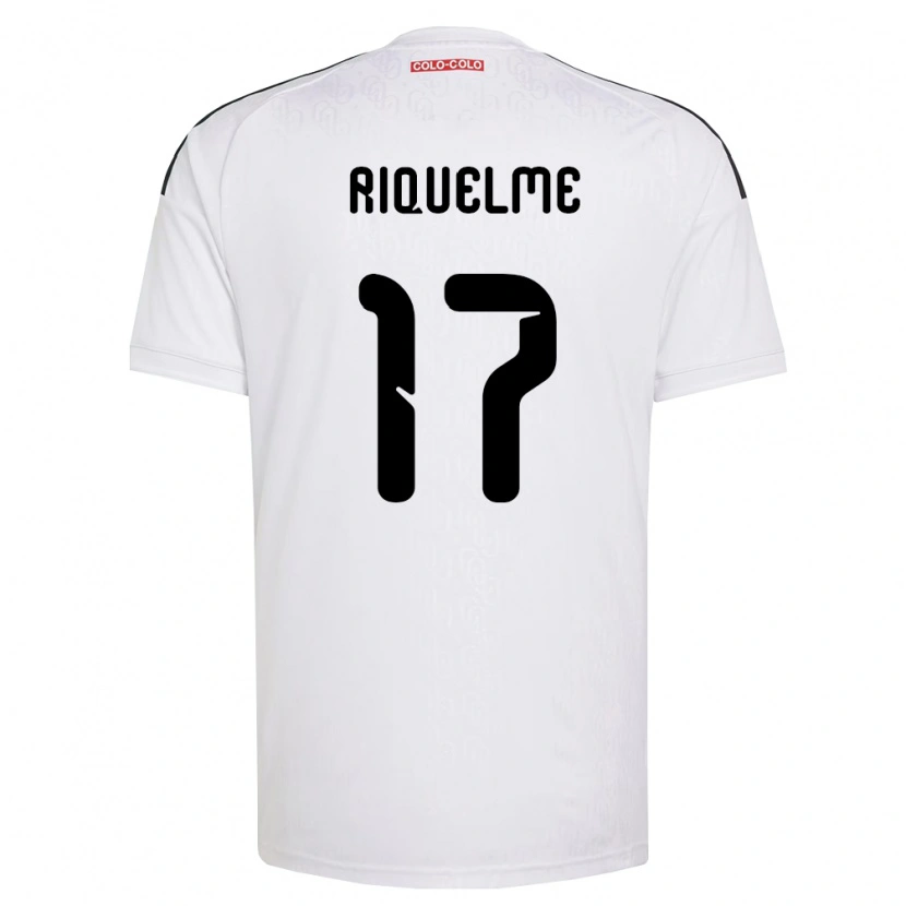 Danxen Femme Maillot Cristián Riquelme #17 Blanc Noir Tenues Domicile 2026/27 T-Shirt