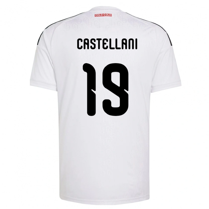 Danxen Femme Maillot Gonzalo Castellani #19 Blanc Noir Tenues Domicile 2026/27 T-Shirt