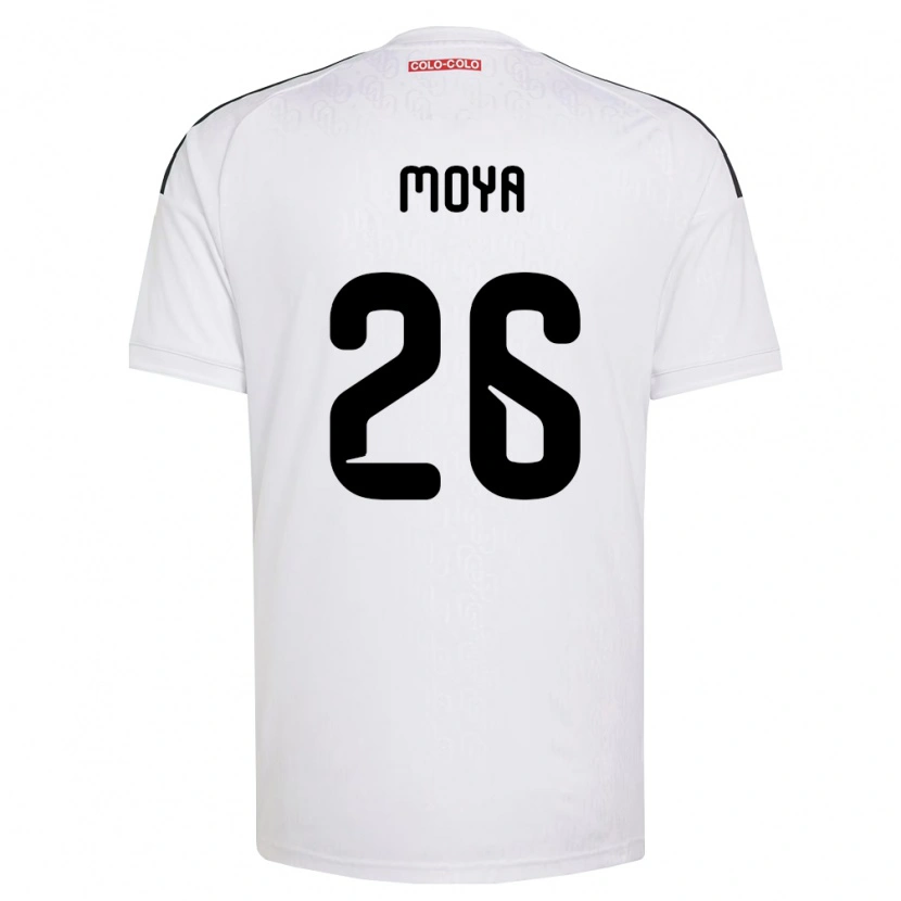Danxen Femme Maillot Matías Moya #26 Blanc Noir Tenues Domicile 2026/27 T-Shirt
