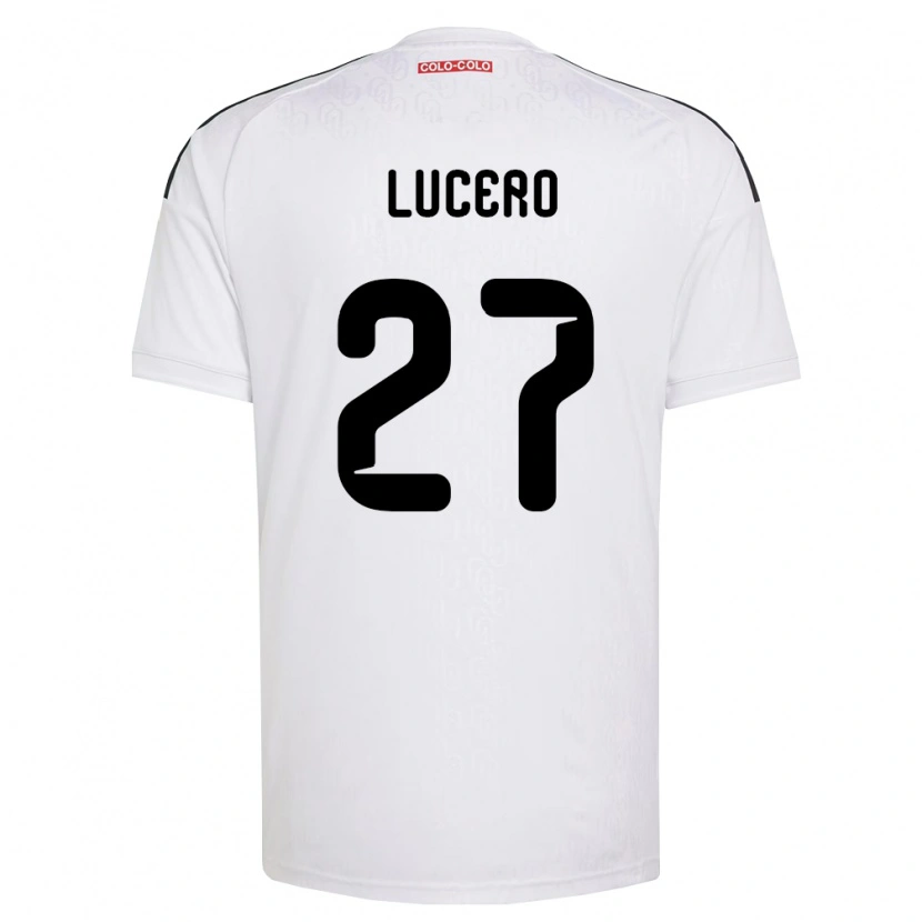 Danxen Femme Maillot Valentina Lucero #27 Blanc Noir Tenues Domicile 2026/27 T-Shirt