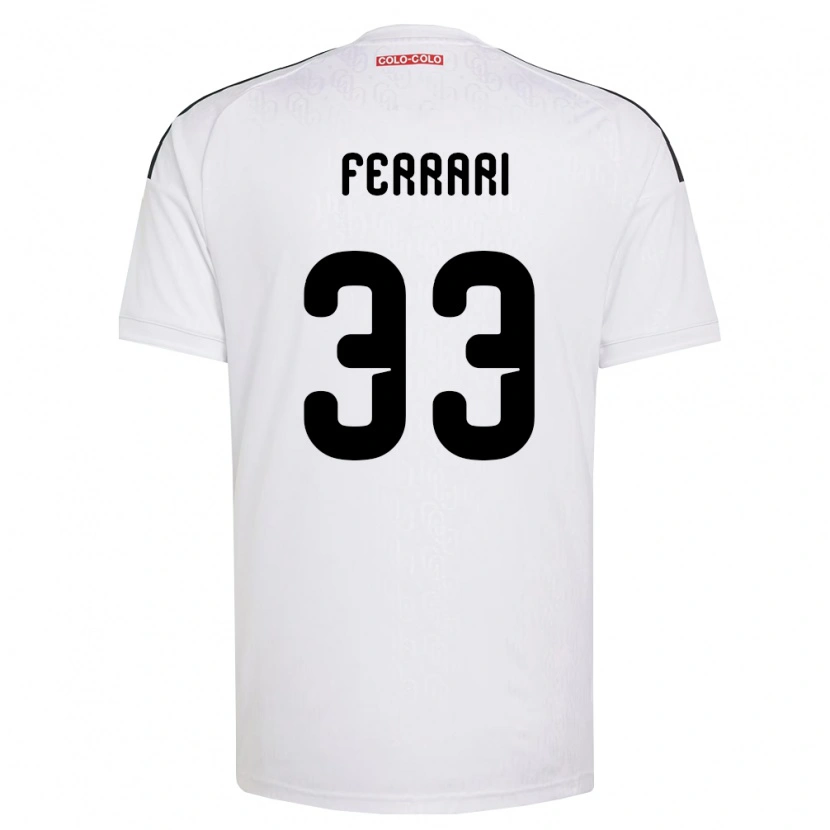 Danxen Femme Maillot Matías Ferrari #33 Blanc Noir Tenues Domicile 2026/27 T-Shirt
