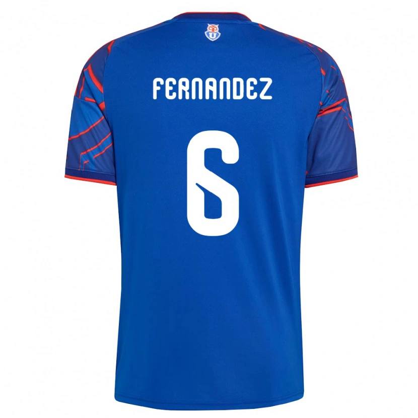 Danxen Femme Maillot Nicolás Fernández #6 Bleu Royal Rouge Tenues Domicile 2026/27 T-Shirt
