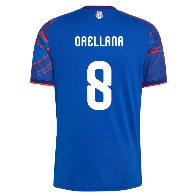 Danxen Femme Maillot Denisse Orellana #8 Bleu Royal Rouge Tenues Domicile 2026/27 T-Shirt